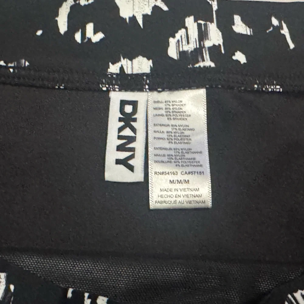 DKNY Swimwear Women’s Black Animal Print Bandeau Bikini Swimsuit Size M - Picture 3 of 6